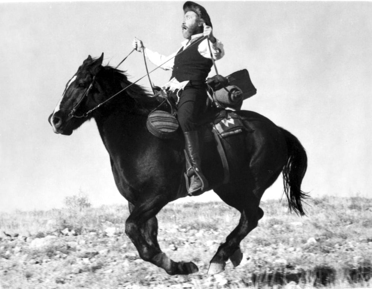 Gene Wilder riding a horse film still photo print