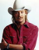 Close-up portrait photo print of Alan Jackson wearing red long sleeves.