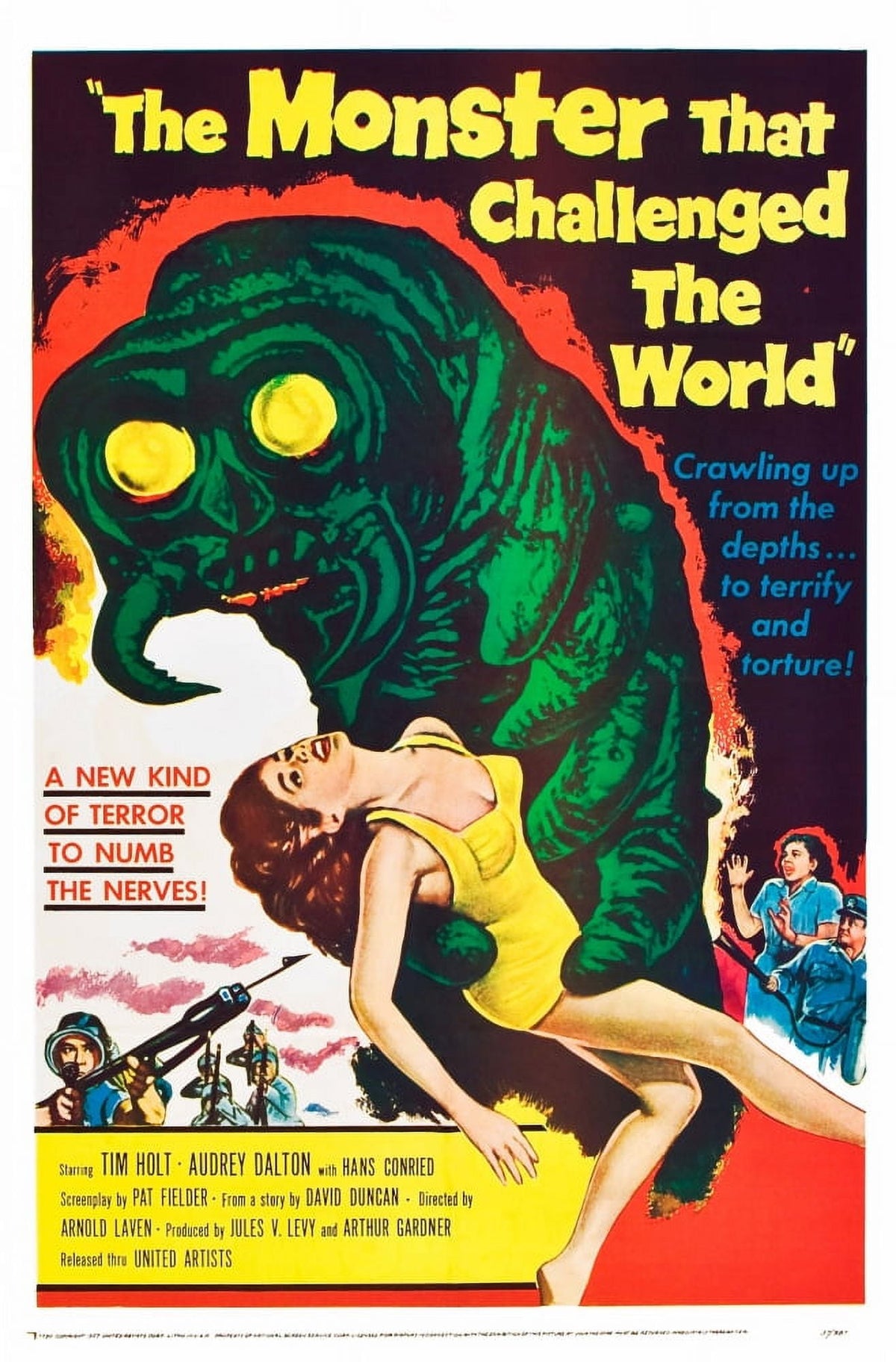 The Monster That Challenged The World 1957 Movie Poster Print 11x17