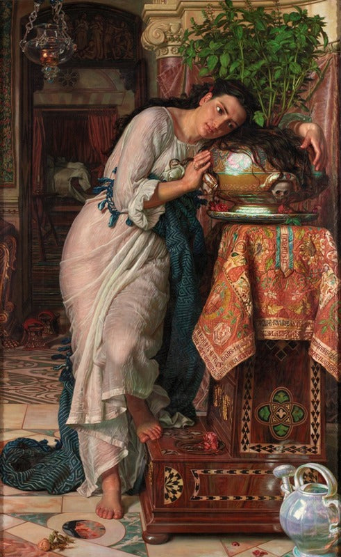 Isabella and the Pot of Basil Art Print by William Holman Hunt