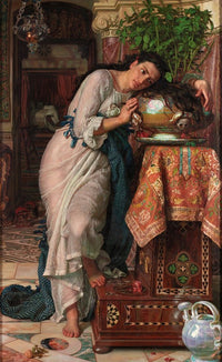 Isabella and the Pot of Basil Art Print by William Holman Hunt