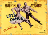 Let's Dance movie masterprint poster featuring Betty Hutton and Fred Astaire
