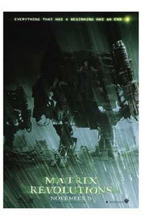 The Matrix Revolutions Movie Poster 11x17 print featuring iconic imagery from the film.