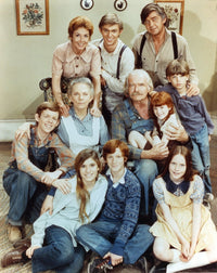 Waltons Portrait in Jeans Photo Print showcasing family nostalgia.