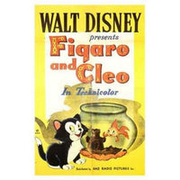 Figaro and Cleo Movie Poster 11x17 print featuring classic animated characters.
