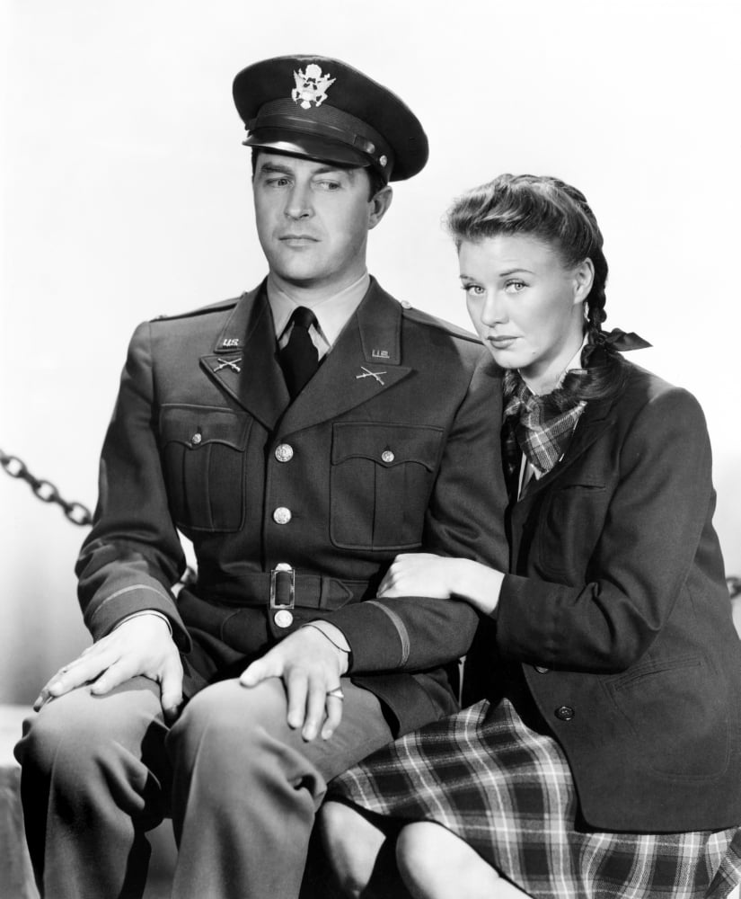 The Major and The Minor movie poster print featuring Ray Milland and Ginger Rogers, 1942