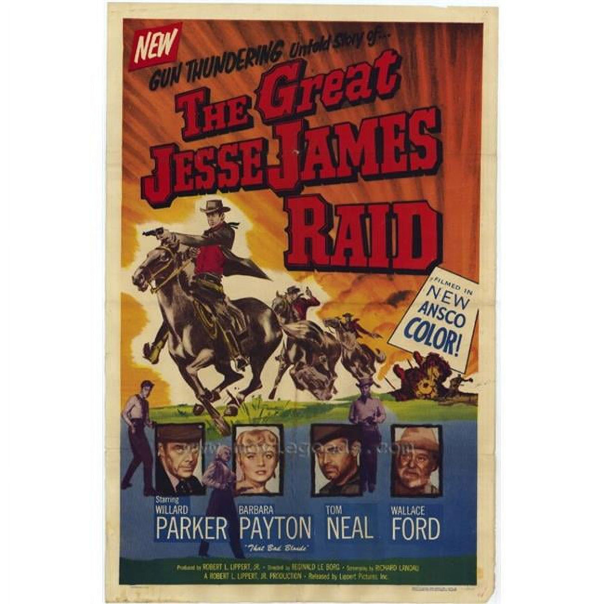 Great Jesse James Raid Movie Poster Print 27x40