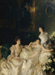 The Wyndham Sisters Art Print by John Singer Sargent showcasing Lady Elcho, Mrs. Adeane, and Mrs. Tennant.