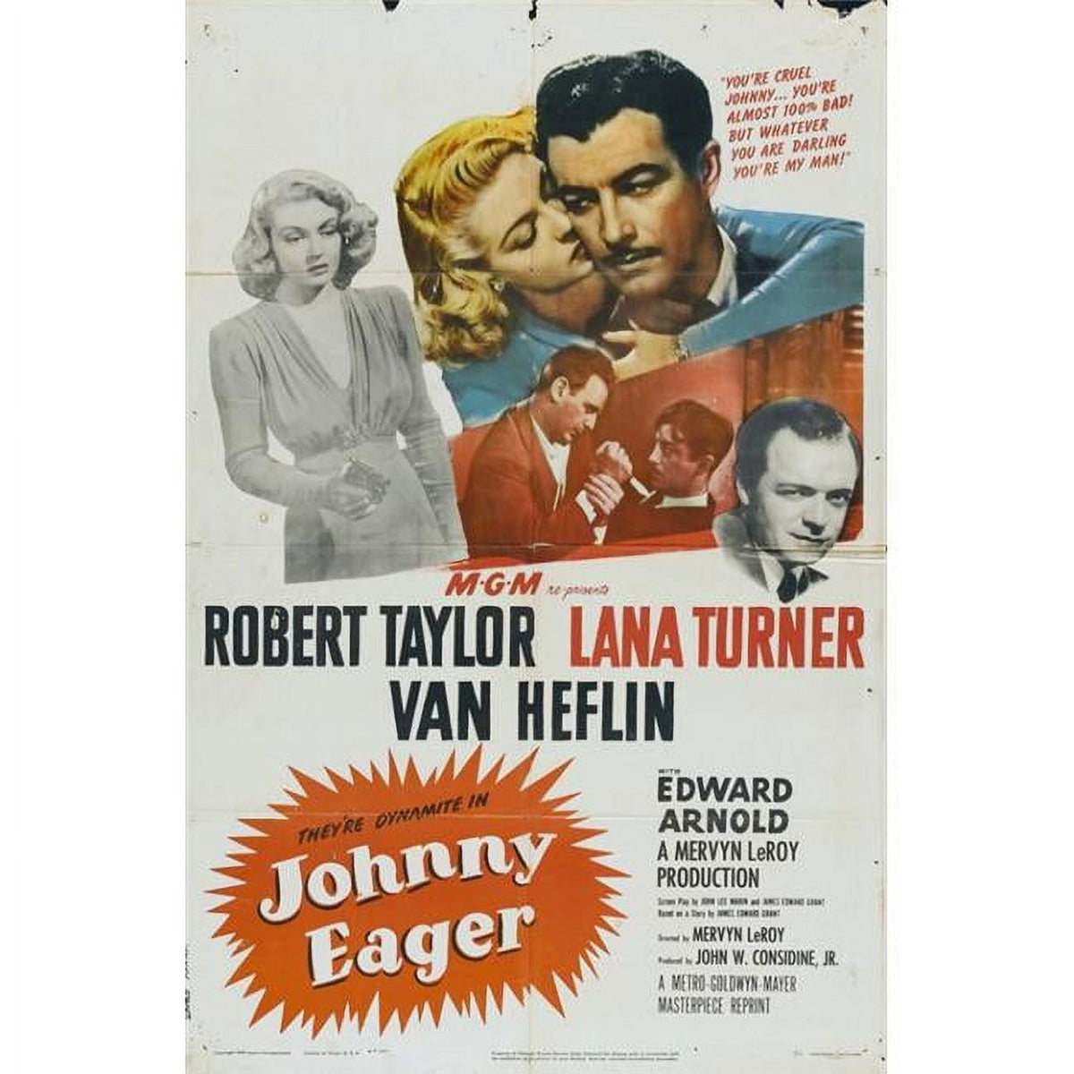 Johnny Eager Classic Movie Poster Print 27x40