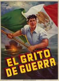 El Grito de Guerra Poster Print by David Arreola - vibrant artwork