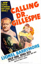 Calling Dr. Gillespie movie masterprint poster featuring Lionel Barrymore and Donna Reed from 1942.