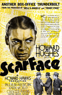 Scarface Paul Muni 1932 Movie Poster Print 11x17