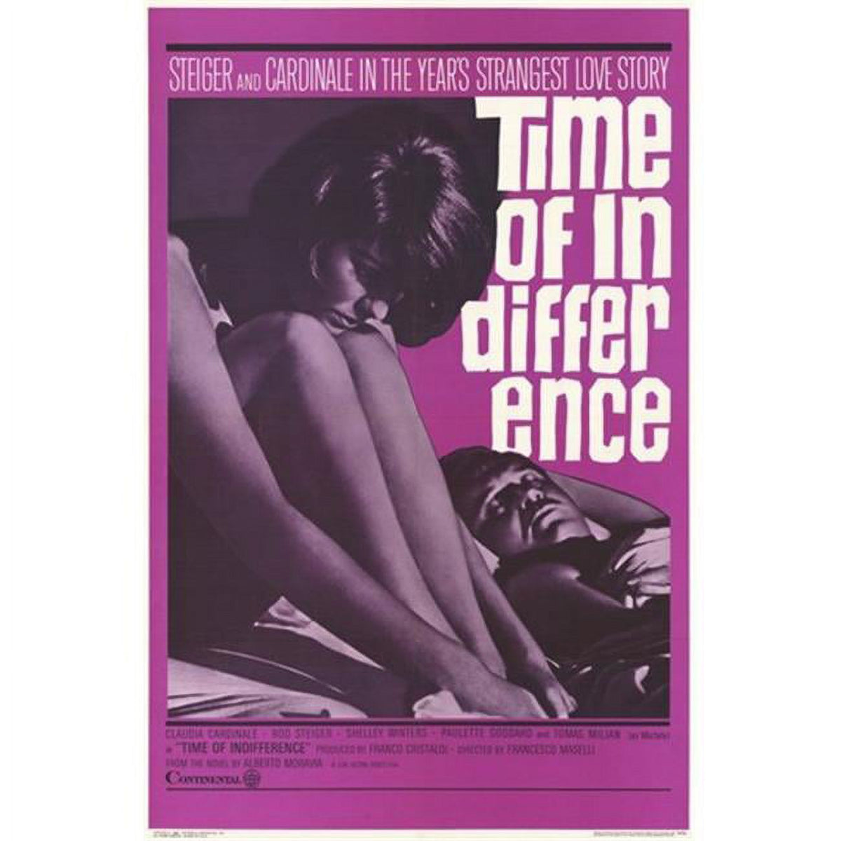 Time of Indifference Movie Poster - 11 x 17 size