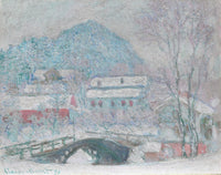 Sandvika Norway art print by Claude Monet showcasing beautiful landscape.