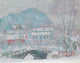 Sandvika Norway art print by Claude Monet showcasing beautiful landscape.