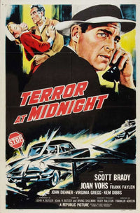 Terror at Midnight Movie Poster - 11x17 print featuring suspenseful artwork.