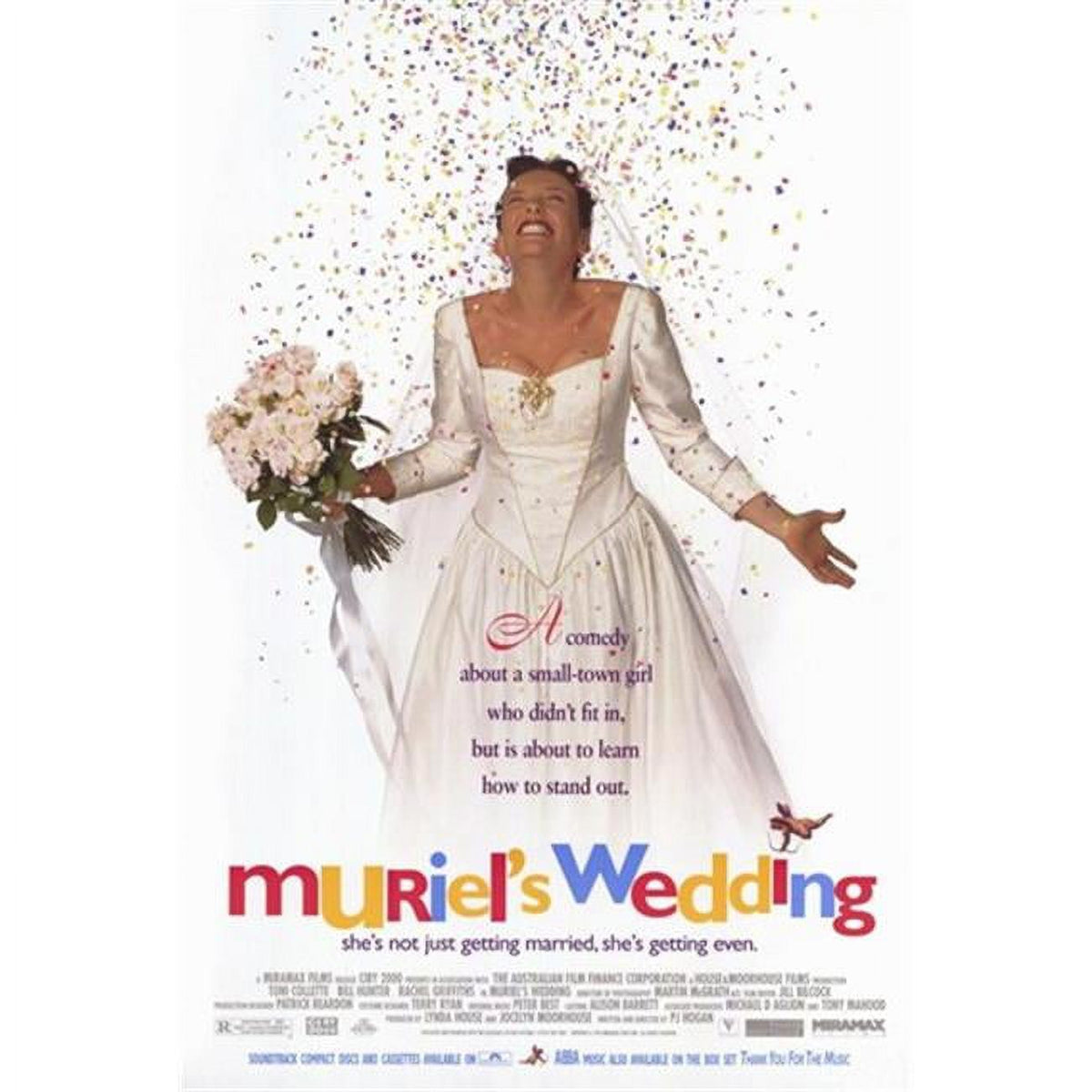 Muriel's Wedding Movie Poster 11x17 size featuring iconic imagery.