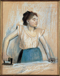 Edgar Degas Woman Ironing 1869 pastel art print