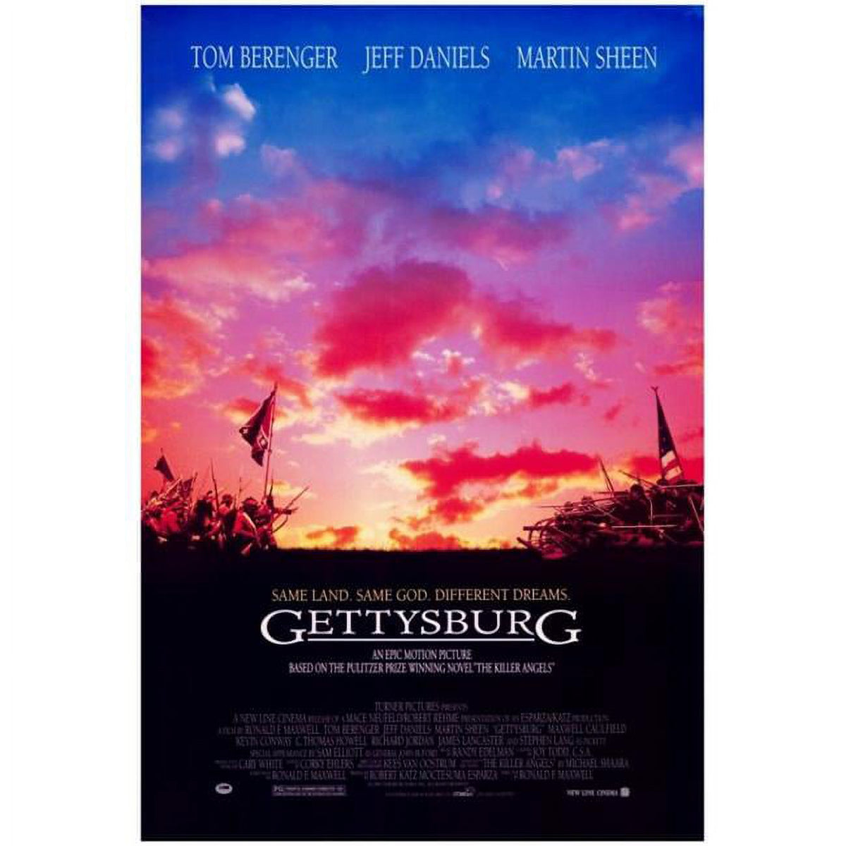 Gettysburg Movie Poster Print in vibrant colors, 27x40 inches