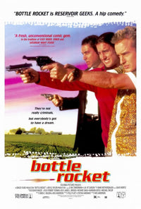 Bottle Rocket Movie Poster Print 27x40 showcasing Wes Anderson's quirky film aesthetic.