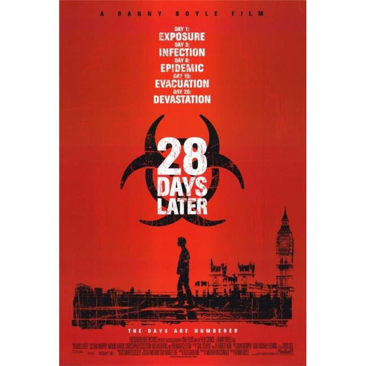 28 Days Later Movie Poster Print - 27x40 size, perfect for movie enthusiasts.