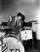 Buddy Rich playing the drums photo print capturing his energetic performance.