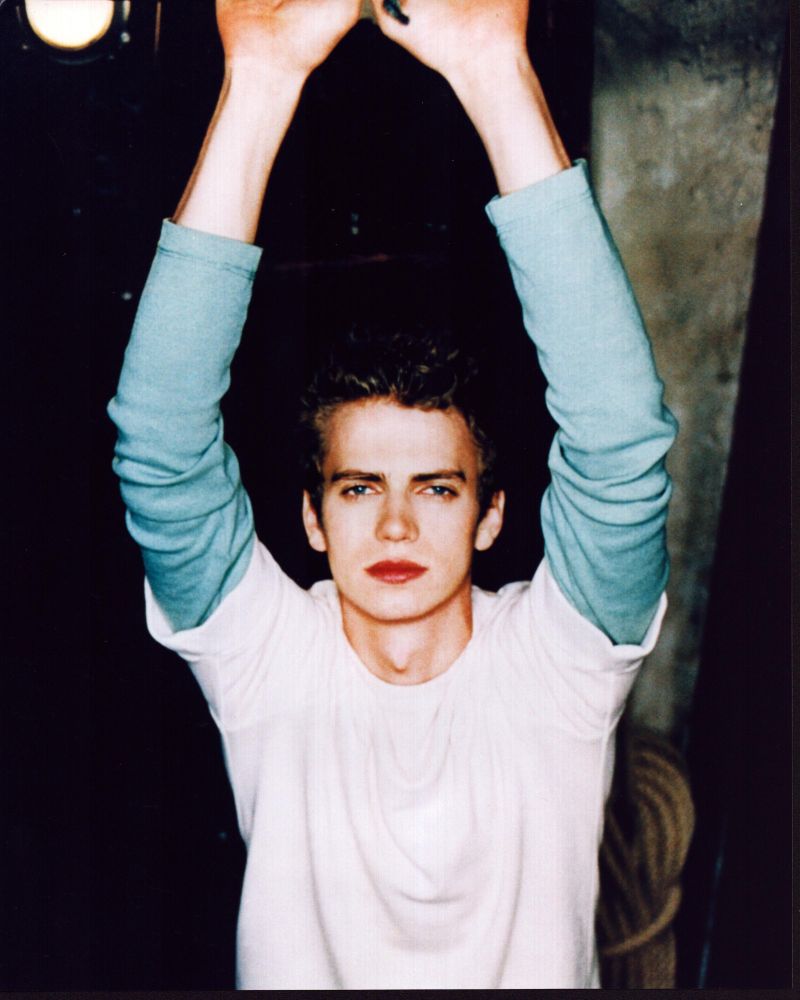 Hayden Christensen photo print with arms raised, available in multiple sizes.