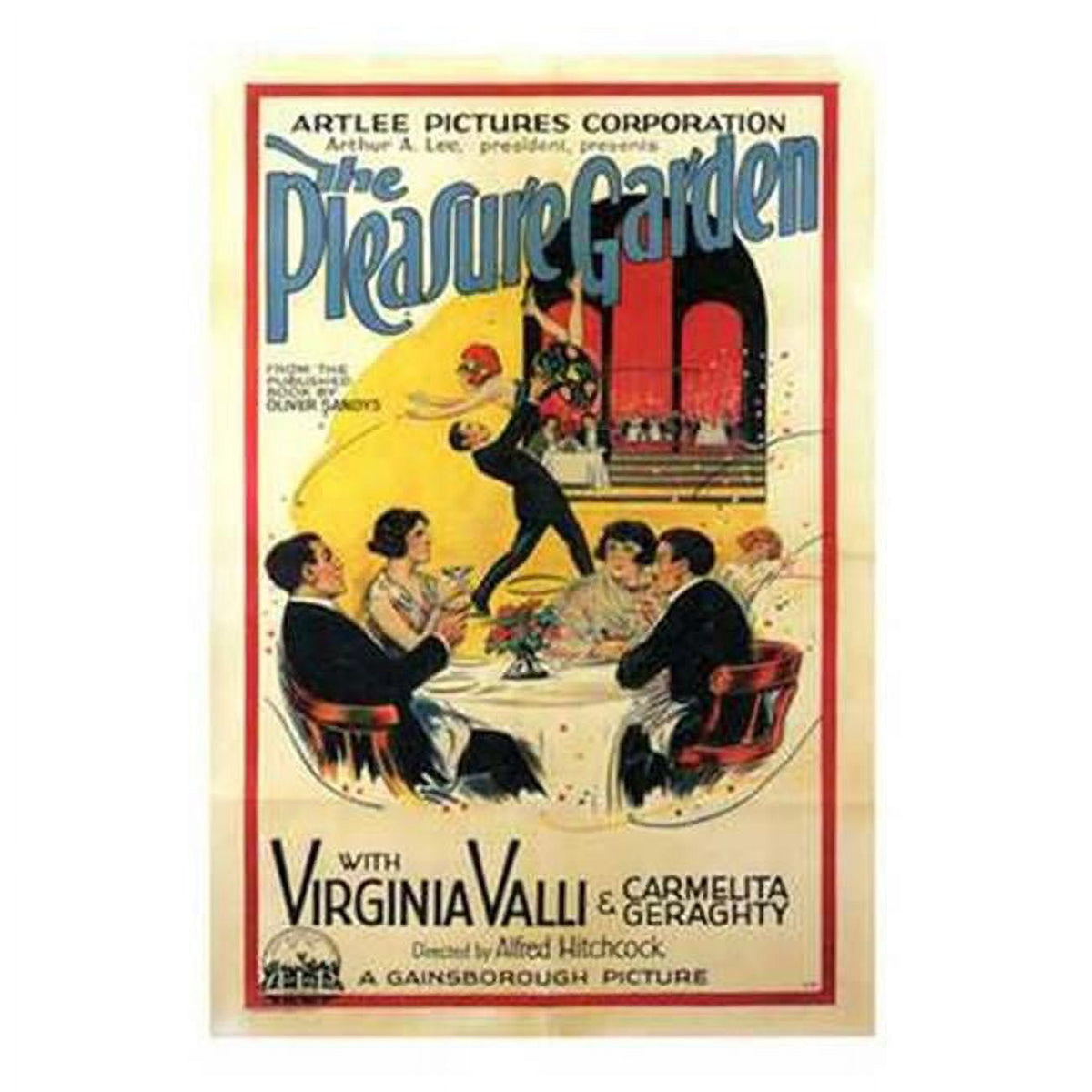 The Pleasure Garden Movie Poster 11x17 print
