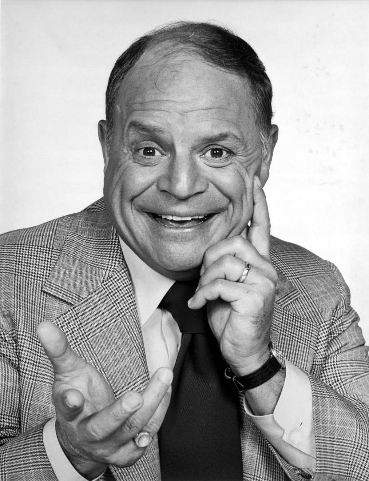 Don Rickles iconic photo print capturing his legendary comedic presence.