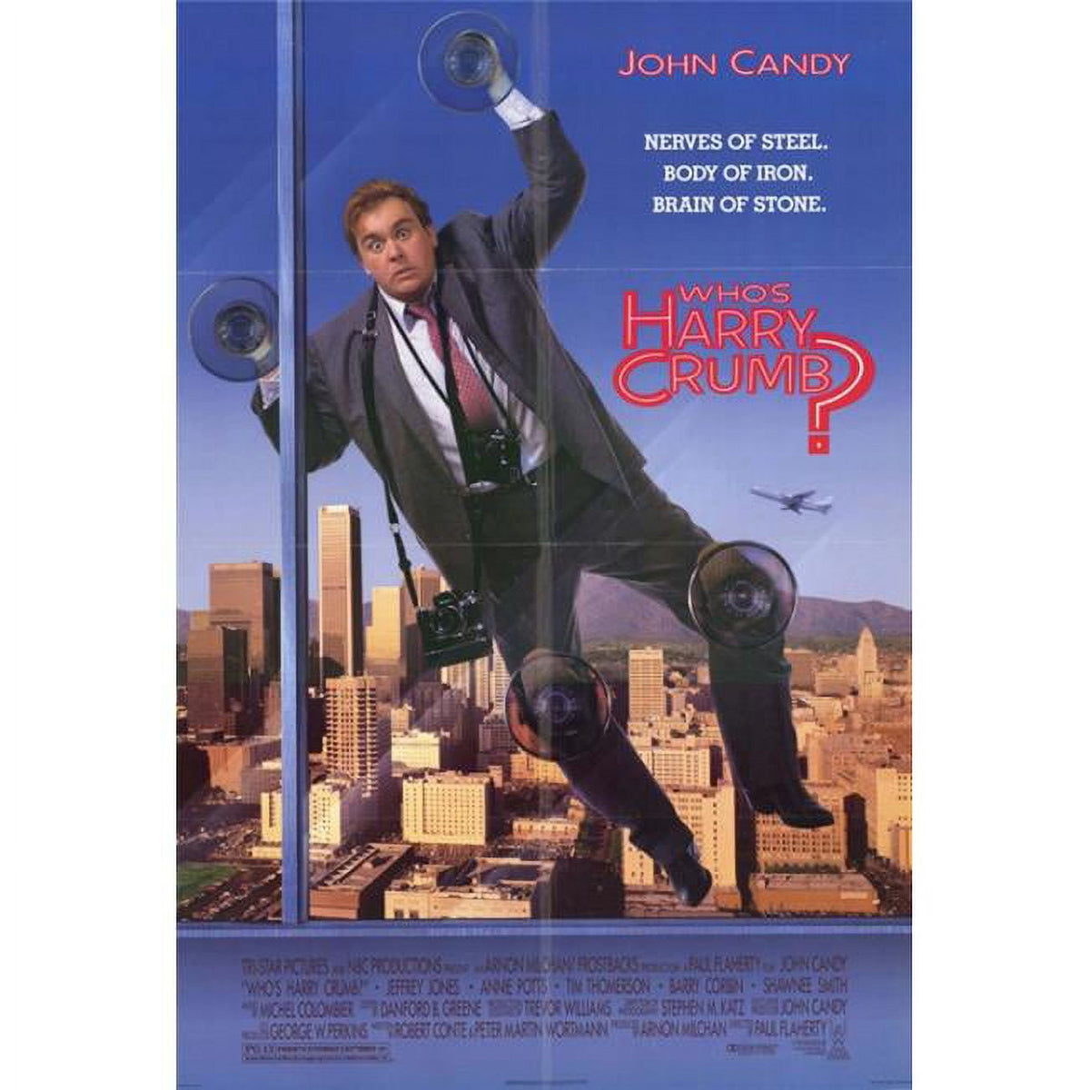 Who's Harry Crumb? movie poster print in vibrant colors.