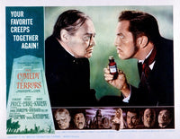 The Comedy of Terrors movie masterprint poster featuring Peter Lorre and Vincent Price.