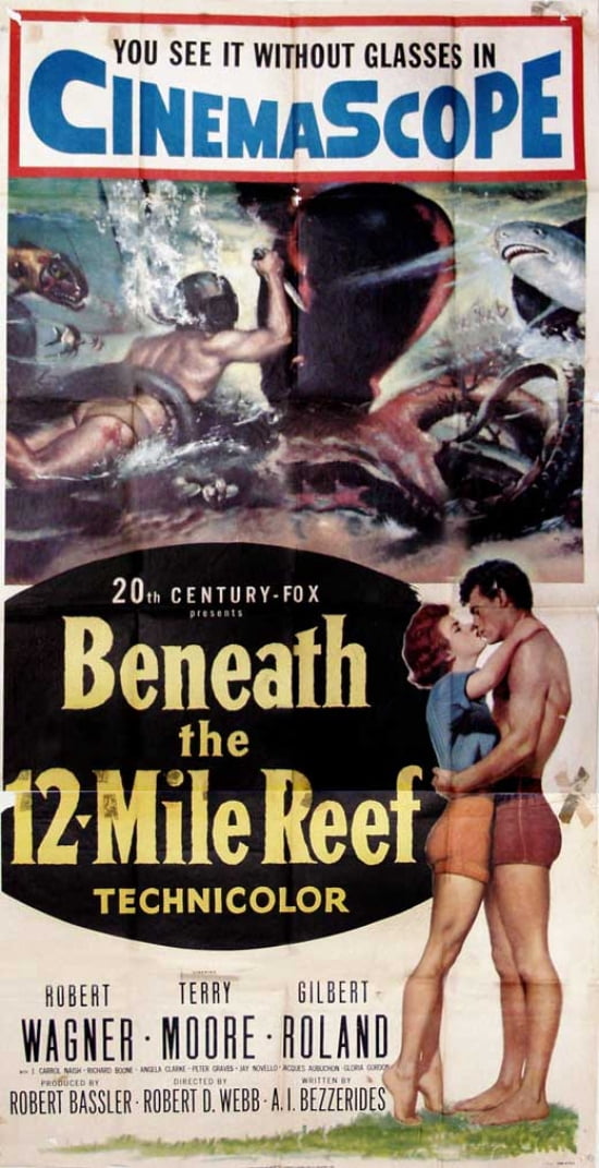 Beneath the 12-Mile Reef Movie Poster 11x17 print