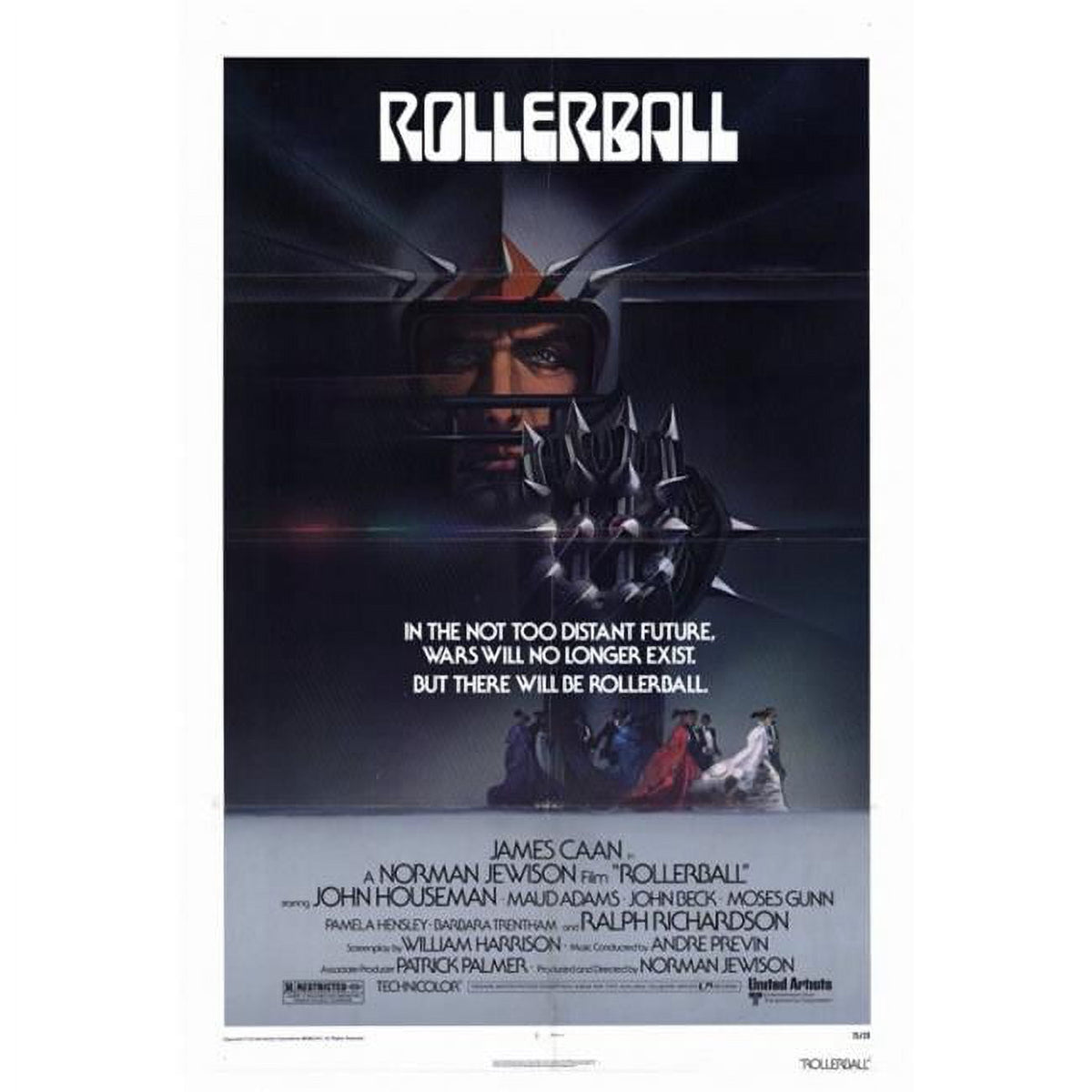 Rollerball movie poster print 27x40 inches, vibrant design