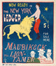 Maubikeck the Lion-Tamer vintage poster print by George Frederick Scotson-Clark.