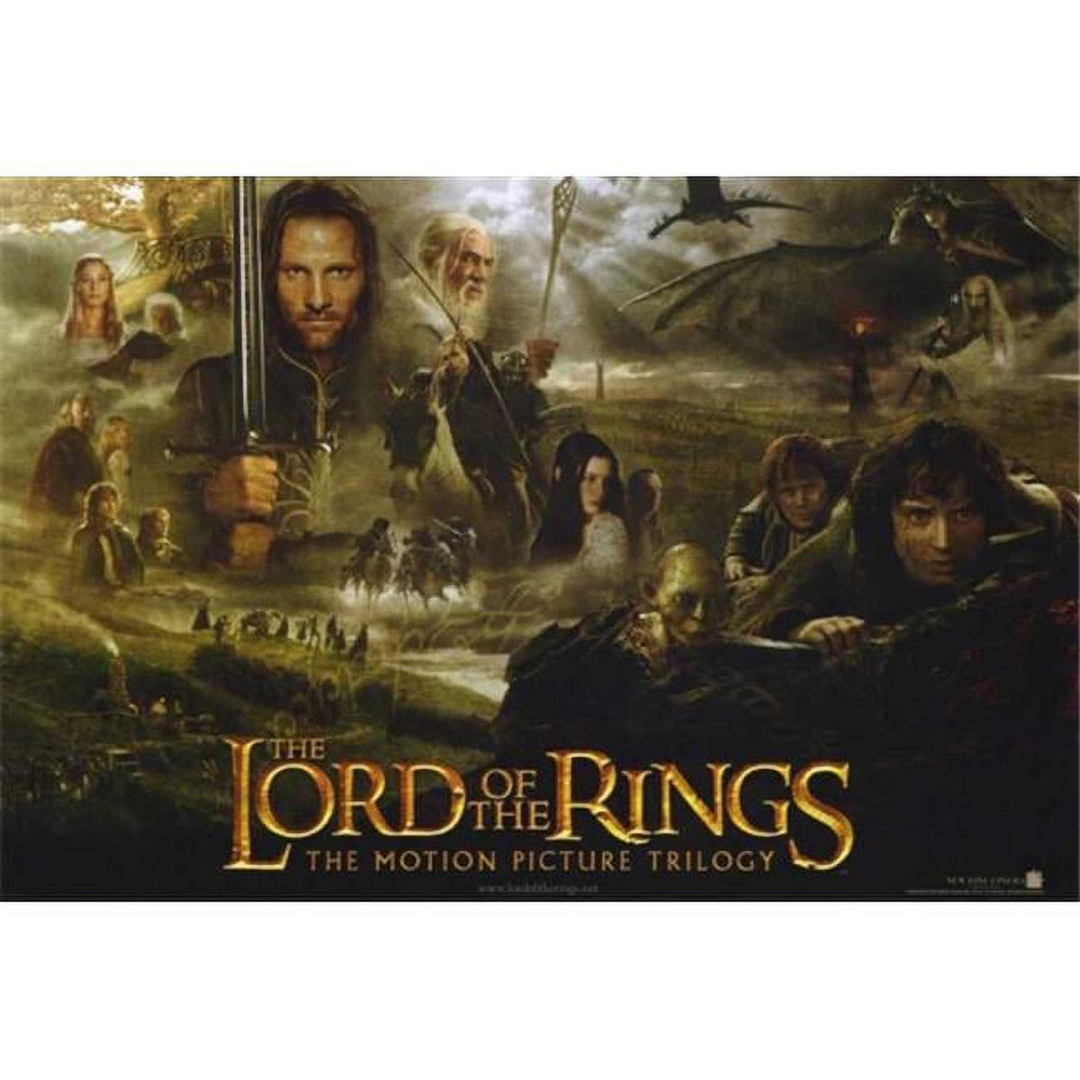 Lord of the Rings Trilogy Movie Poster Print 27x40