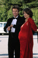 Lisa Rinna and Harry Hamlin at The American Comedy Awards print