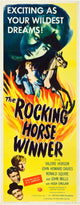 The Rocking Horse Winner movie poster print featuring Valerie Hobson, John Mills, and Ronald Squire.