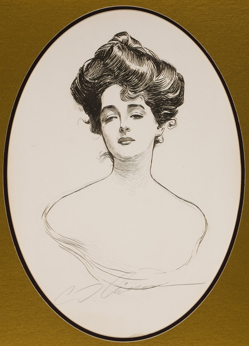 Gibson Girl vintage poster print by Charles Dana Gibson, available in multiple sizes.