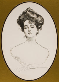 Gibson Girl vintage poster print by Charles Dana Gibson, available in multiple sizes.