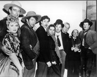 Stagecoach Cast Black and White Photo Print showcasing classic cinema.