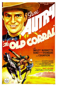 The Old Corral movie poster print featuring Gene Autry from 1936.