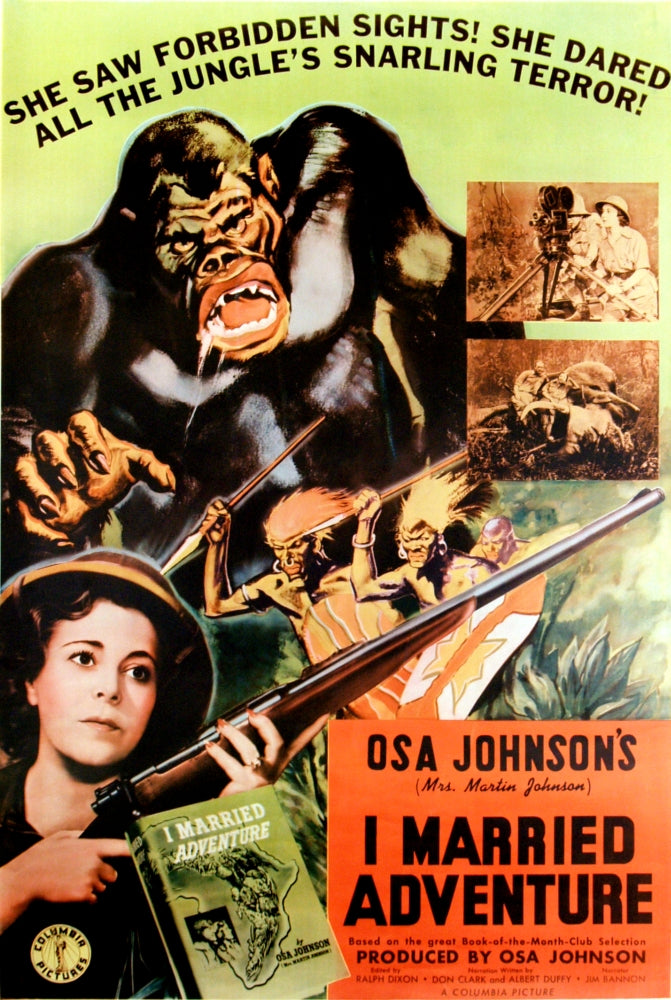 I Married Adventure 1940 movie poster print, 11x17 size.