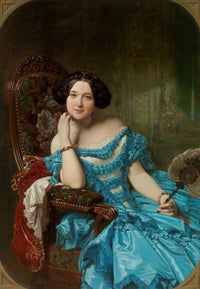 Amalia de Llano Poster Print by Federico de Madrazo - 18 x 24