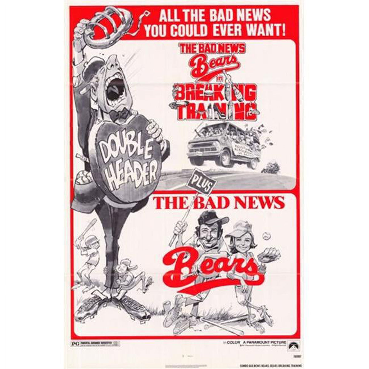Bad News Bears in Breaking Training Movie Poster 11x17