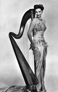 Cyd Charisse Harp Photo Print - 8x10, 16x20, 24x30 sizes