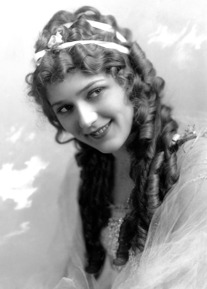 Vintage photo print of Mary Pickford circa 1918, available in 8x10 and 24x30 sizes.