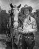 Roy Rogers posed in cowboy outfit photo print, vintage Western art.