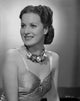 Maureen O'Hara posing in a gown - black and white photo print