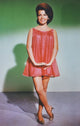 Annette Funicello photo print with green background
