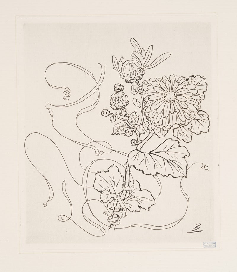 Assiette (Reine-Marguerite) Poster Print by Félix Bracquemond, 18 x 24 inches.
